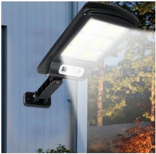Lampă Solară 1.5W cu Senzor de Mișcare și Telecomandă IP65 9.9bucx21.6buccm