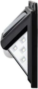 Set 12 Lămpi Solare de Perete 0.55W Alb Rece 5500K cu Senzor de Mișcare IP64 5.5buccm