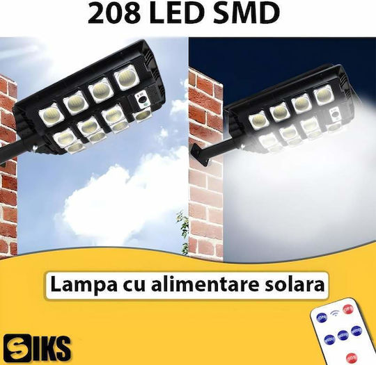 Lampă Solară Stradală Alb Natural cu Fotocelulă și Telecomandă IP65