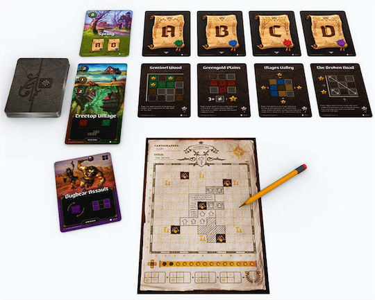 Board Game Ο Χαρτογράφος for 1-10 Players 10+ Years Old Kaissa