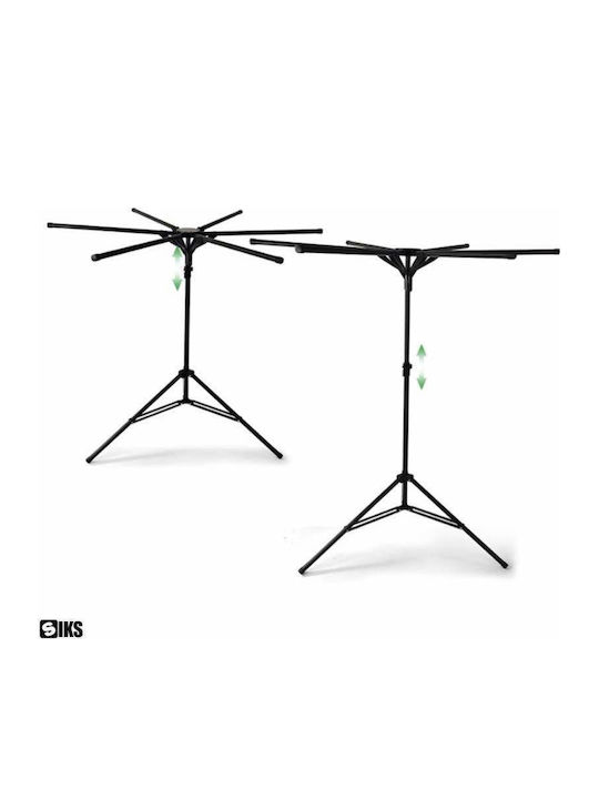 Klappbarer Boden-Kleiderständer aus Metall 49cm