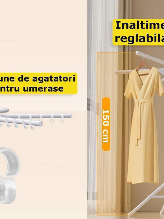 Πτυσσόμενη Απλώστρα Δαπέδου από Μέταλλο