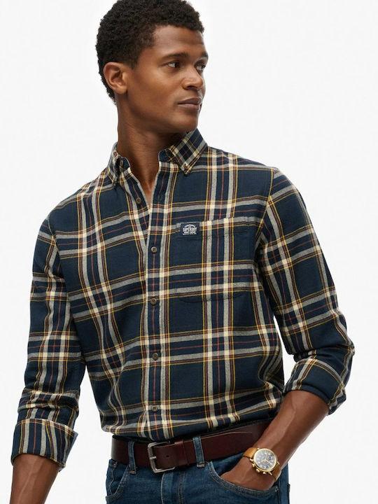 Lumberjack Lumberjack Μακρυμάνικo Βαμβακερό Πουκάμισο Μπλε