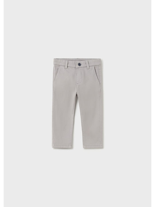 Παιδικό Παντελόνι Chino Υφασμάτινο Γκρι Basic