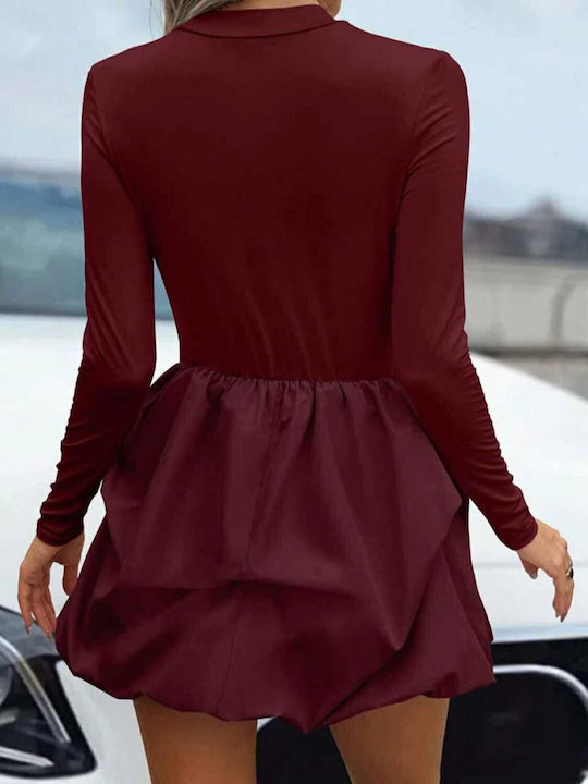 Woman's Fashion Dress All Day Burgundy