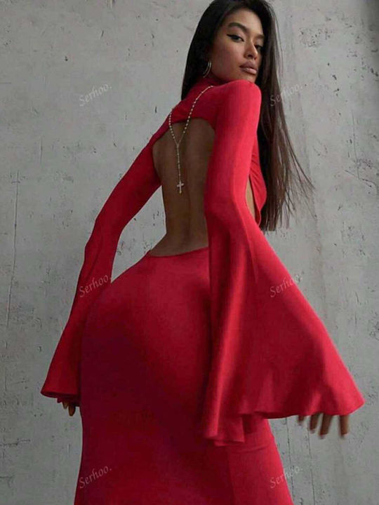 Maxi Evening Dress Red