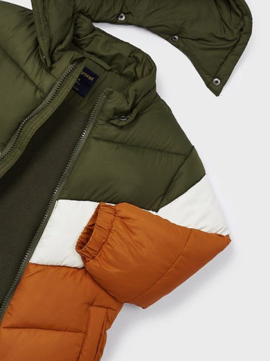 Kids' Casual Jacket Short with Hood Multicolour