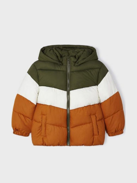 Kids' Casual Jacket Short with Hood Multicolour