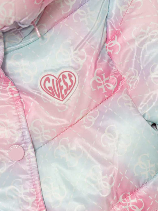 Kinder Freizeitjacke mit Kapuze Light blue-pink