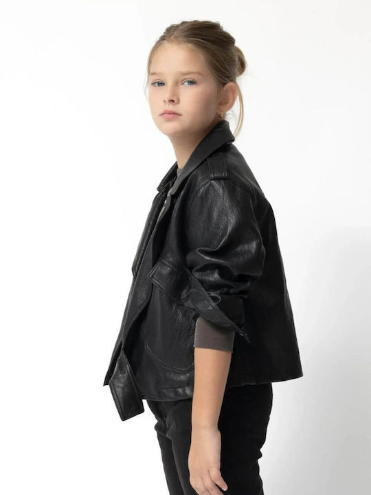 Kids' Jacket Short with Lining Black