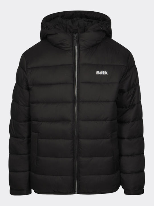 Kids' Sports Jacket with Hood Black