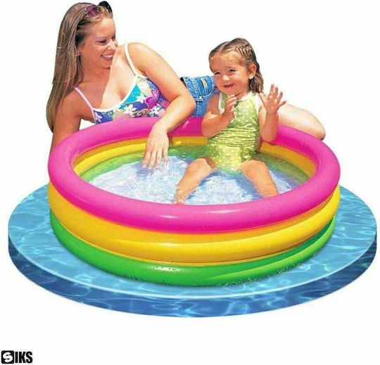 Kinder Round Pool Aufblasbar 130x35cm