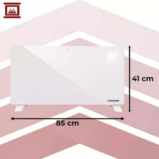 Kaminer Zelva Convector Heater Floor 2500W with Electronic Thermostat and WiFi White