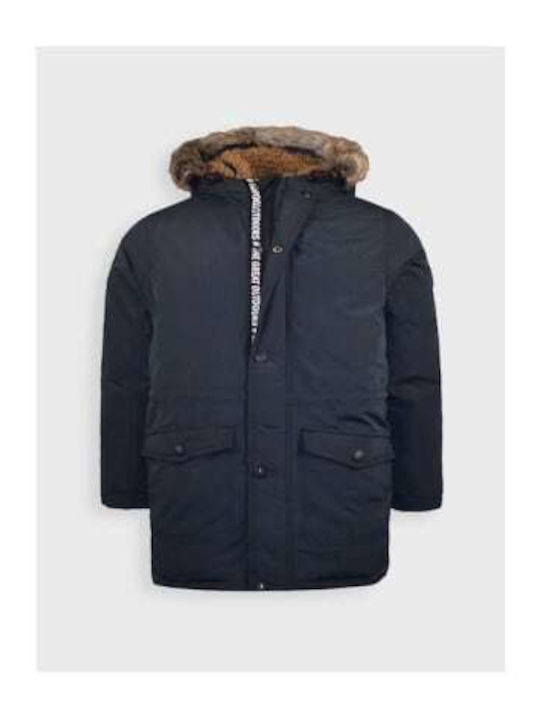 Kids' Parka Long with Hood Black