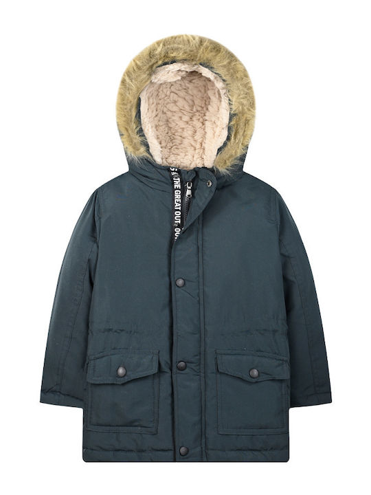 Kids' Parka Long with Hood Black