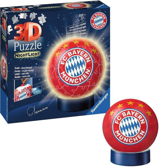 Puzzleball FC Bayern Munich 3D Puzzle & Night Light 72buc Ravensburger