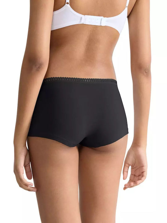 Βαμβακερά Women's Boxer 3Pack Black