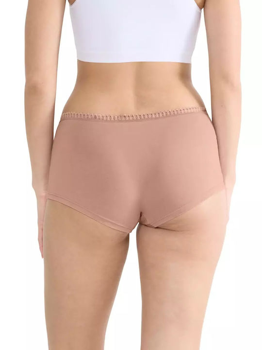 Βαμβακερά Women's Boxer 3Pack Beige