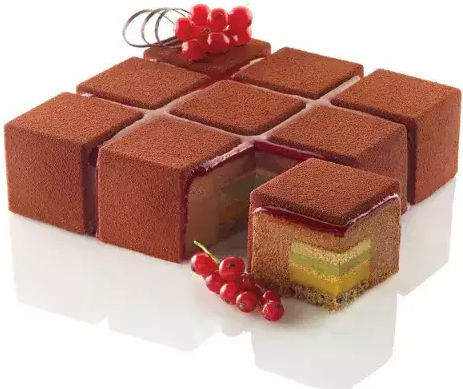 Silikomart Silikomart Cubik 1400 Bakeware Tins & Trays Silicone 17.2x17.2x5cm