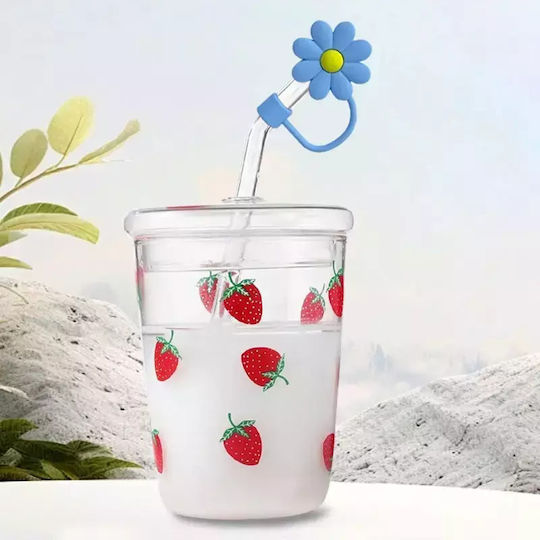 Κάλυμμα Σιλικόνης Καλαμάκι Μαργαρίτα Λιλά