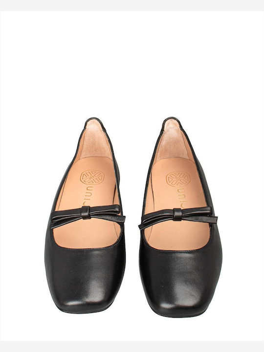 Leather Ballerinas Black