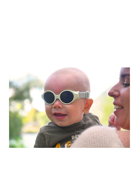 Beaba Glee Round Baby Sunglasses Green for 0-9 Months
