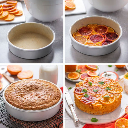 Decora Formă de Patiserie pentru Chec Rotund din Aluminiu 25x10buc 1buc