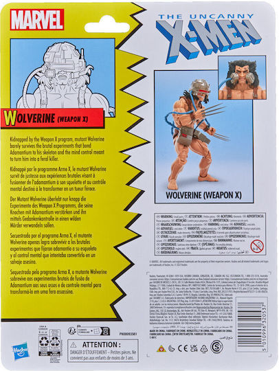 Φιγούρα Δράσης Marvel Legends: Wolverine - Weapon X Marvel Legends 15εκ.