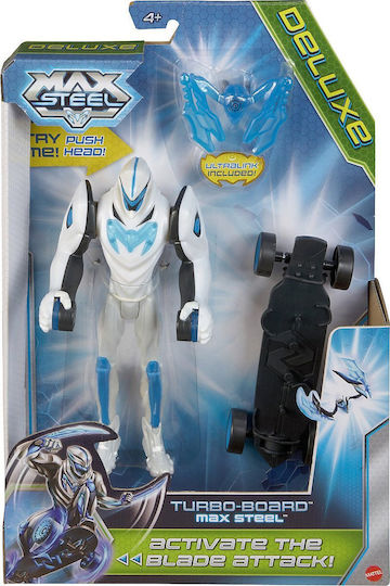 Max Steel Deluxe Turbo Skateboard Action Figures for Boys 4+ Years