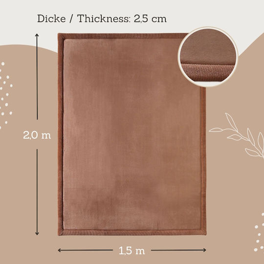 Hakuna Matte Παιδικό Χαλί Καφέ 200x150cm Πάχους 25mm