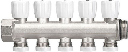Manifold with Control Valves Evo 1" Four 5 Outlet Ports Cherbros