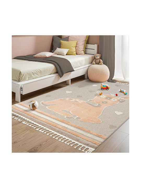 Newplan Bubbles 390 Детско килимче Бежов 80x150см