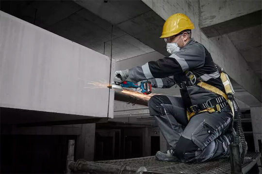 Bosch GWS 18V-8 Τροχός 125mm Μπαταρίας Brushless 18V Solo