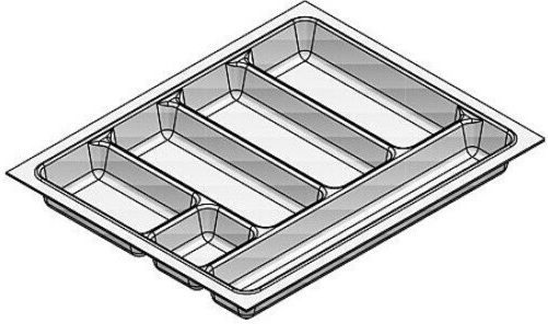 Agoform Besteckeinsatz für Schubladen Kunststoff 64x48cm Weiß