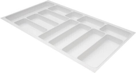 Agoform Besteckeinsatz für Schubladen Kunststoff 64x48cm Weiß