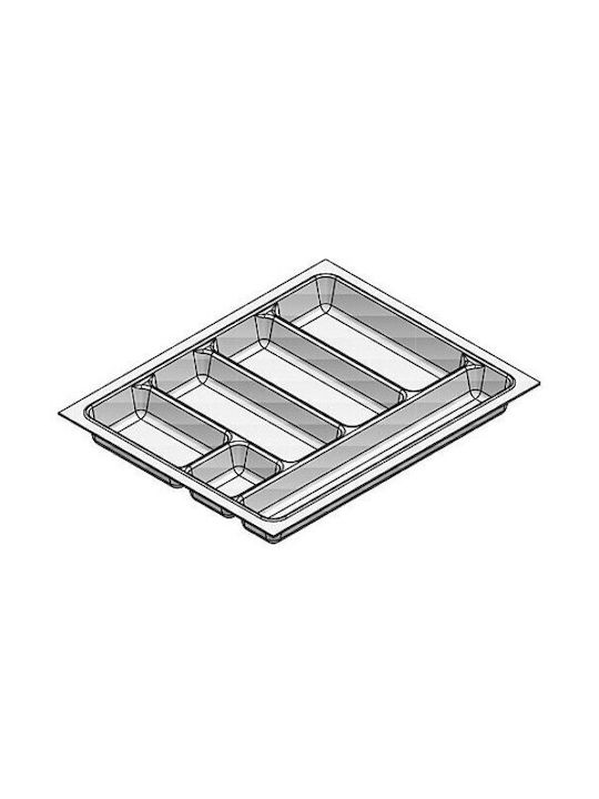 Agoform Drawer Cutlery Tray Plastic 24x48x6cm Grey
