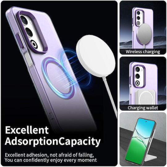 Techsuit Back Cover Plastic / Silicon Violet (Oppo A5)