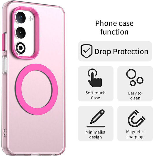 Techsuit Back Cover Πλαστικό / Σιλικόνης Ροζ (Oppo A5)