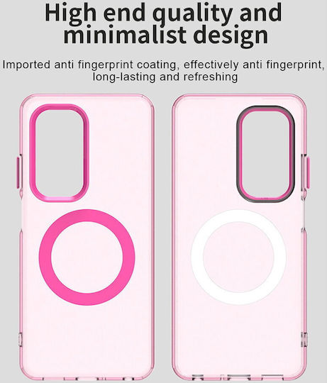 Techsuit Back Cover Πλαστικό / Σιλικόνης Ροζ (Oppo A5)
