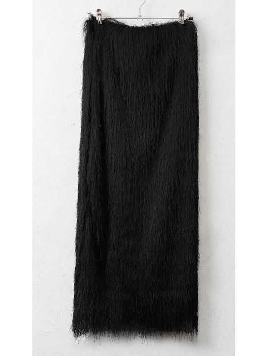 High-waisted Maxi Skirt Black