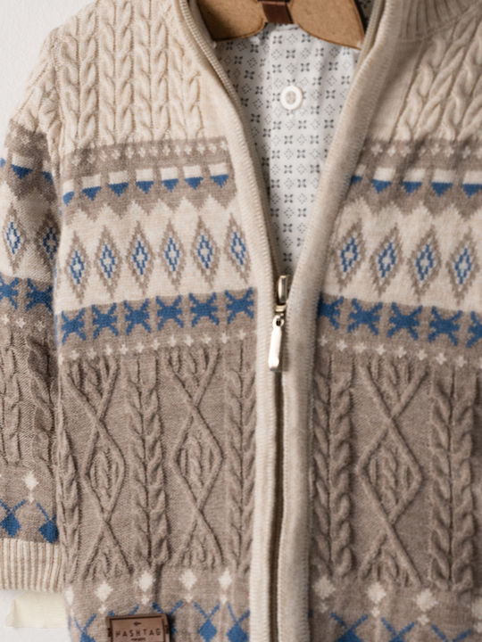 Kinder-Set mit Hose Winter 3Stück Beige
