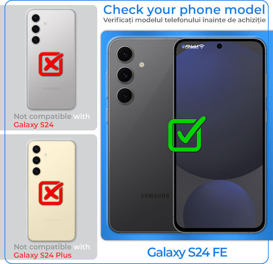 Husă Gel Silicon Samsung Galaxy S24 Fe Flexi Slim 2mm Transparentă Decupaje Dedicat Cameră Transparentă