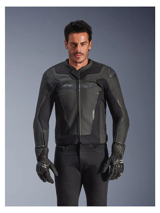 Alpinestars GP Force V2 Men's Motorcycle Jacket Leather 4 Seasons Black/Black