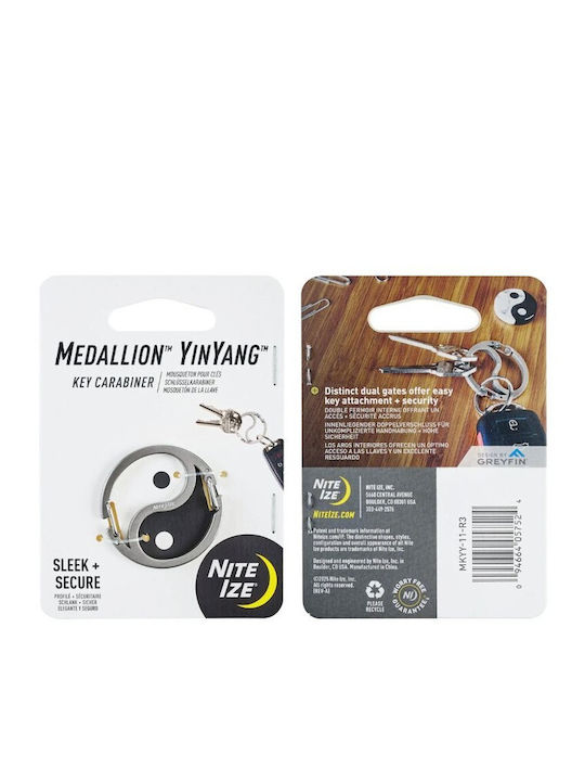 Nite Ize Medallion Yinyang Key Carabiner Nite Ize Medallion Yinyang Key Carabiner