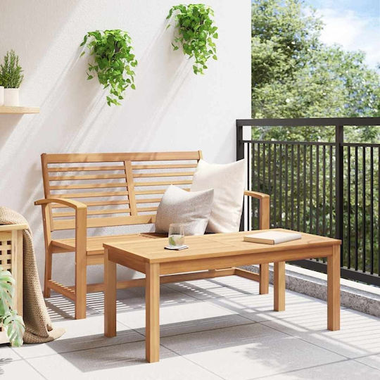 vidaXL Garten- und Outdoor-Möbelsets Typsatz Wohnbereich 2 Stück Kastanienbraun