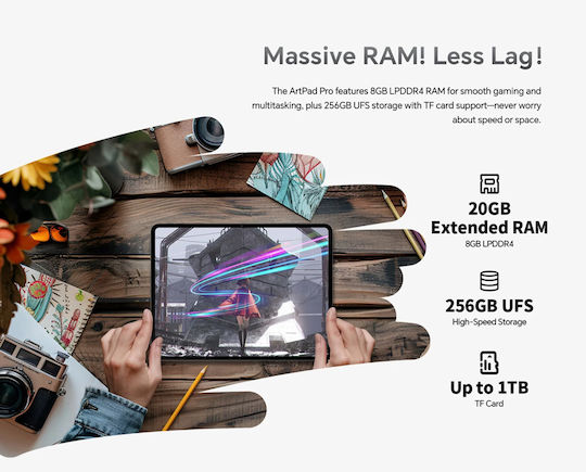 Teclast ArtPad Pro 4G 12.7" Tablet (8GB/256GB) Γκρι