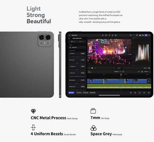 Teclast ArtPad Pro 4G 12.7" Tablet (8GB/256GB) Γκρι