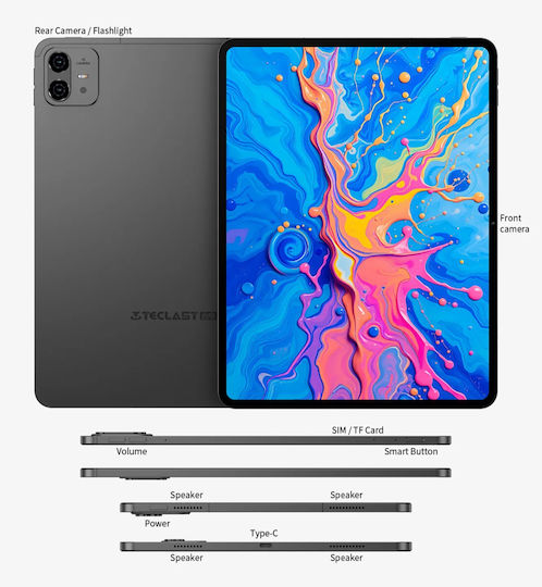 Teclast ArtPad Pro 4G 12.7" Tablet (8GB/256GB) Γκρι