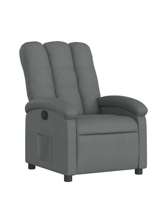 Relaxsessel mit Fußhocker Dark Grey 70x93x101cm