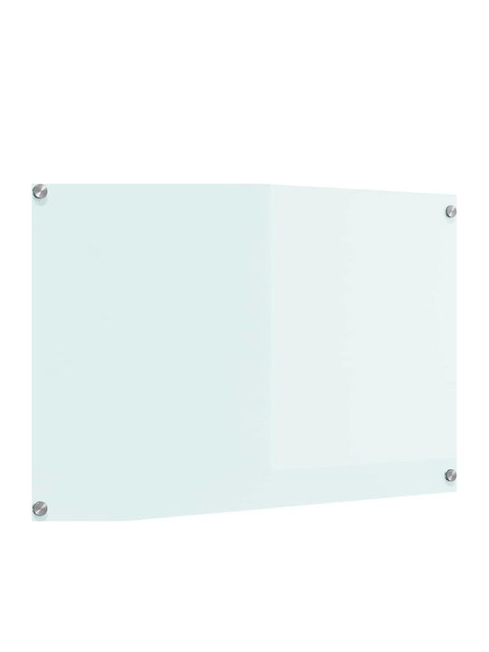 Vidaxl Kitchen Back Panel White 80 x 50 x 0.8 cm Tempered Glass